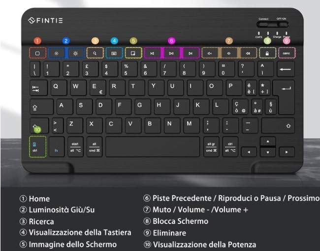 migliori tastiere per ipad Fintie DEK0009EU