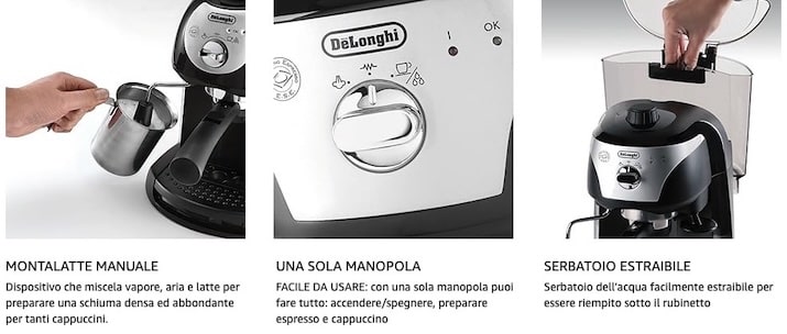 migliori macchina da caffè a cialde De'Longhi EC 201.CD.B