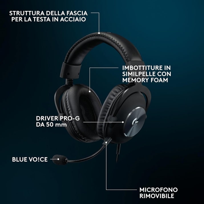 migliori accessori per ps5 Logitech G Pro X SE