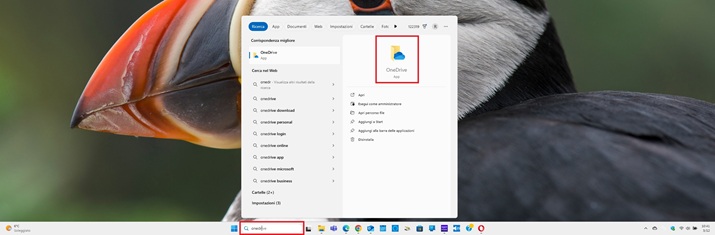aprire app onedrive su windows 11