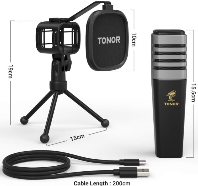 migliori microfoni per podcast tonor tc30