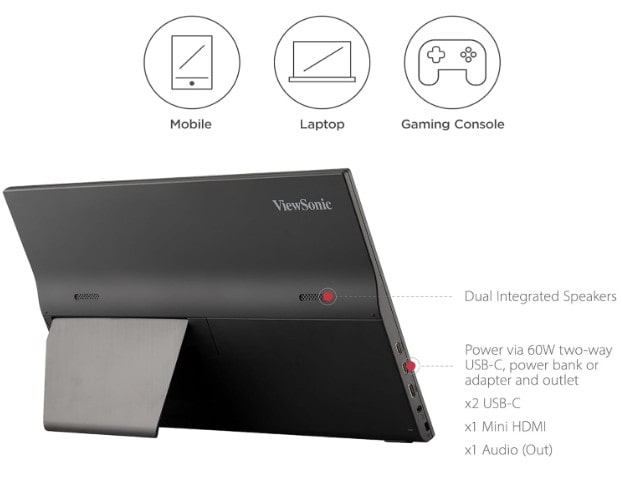 migliori monitor portatili viewsonic va1655