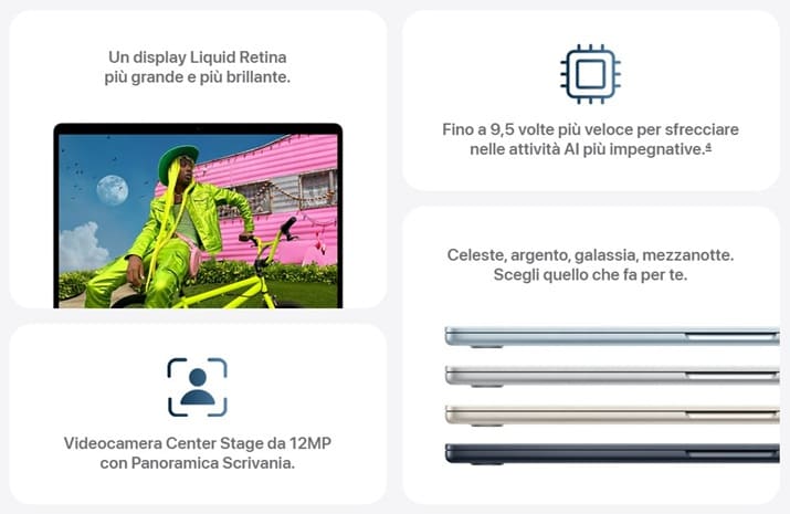 caratteristiche macbook air m5