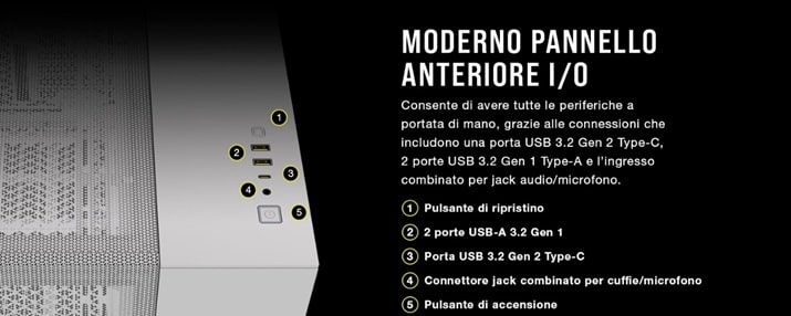 migliori case per pc Corsair 2500D Airflow