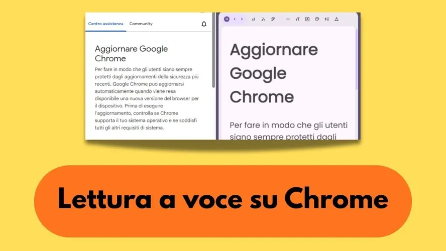 lettura a voce chrome