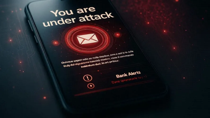 attacco phishing su smartphone