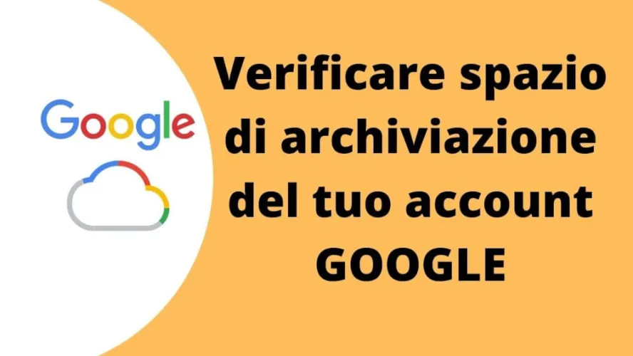 spazio archiviazione google one