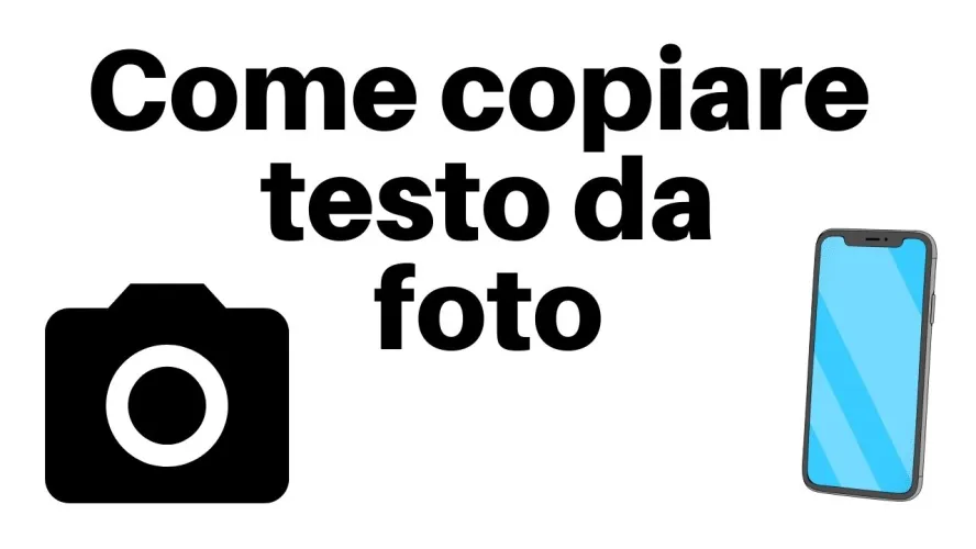 copiare testo foto