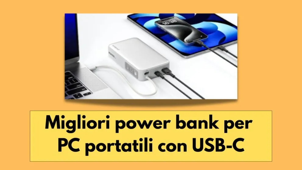 migliori power bank per pc portatili con usb-c