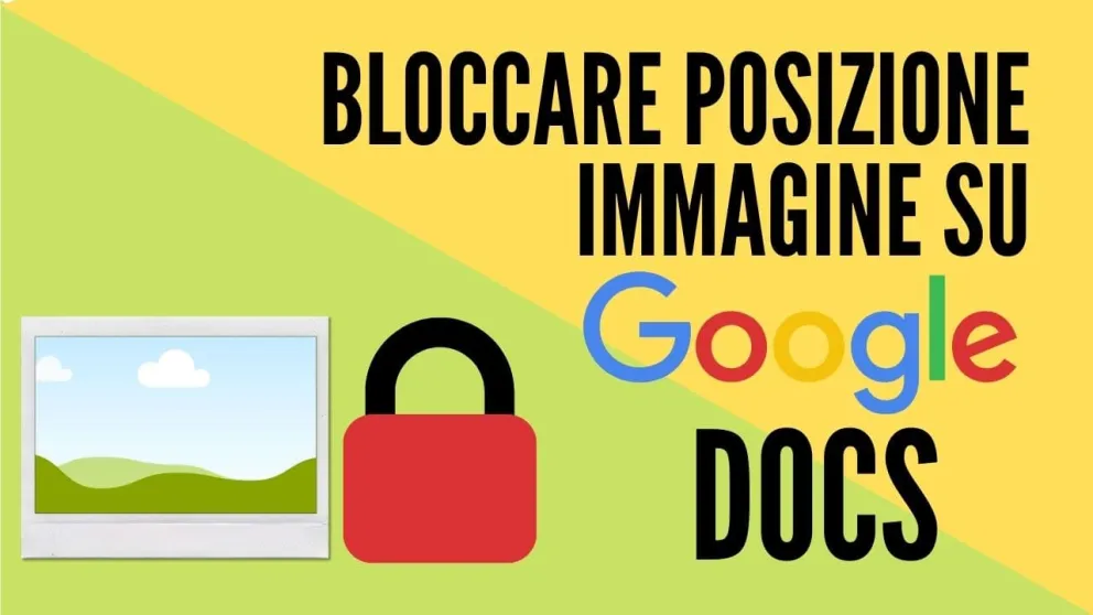 bloccare immagine google docs