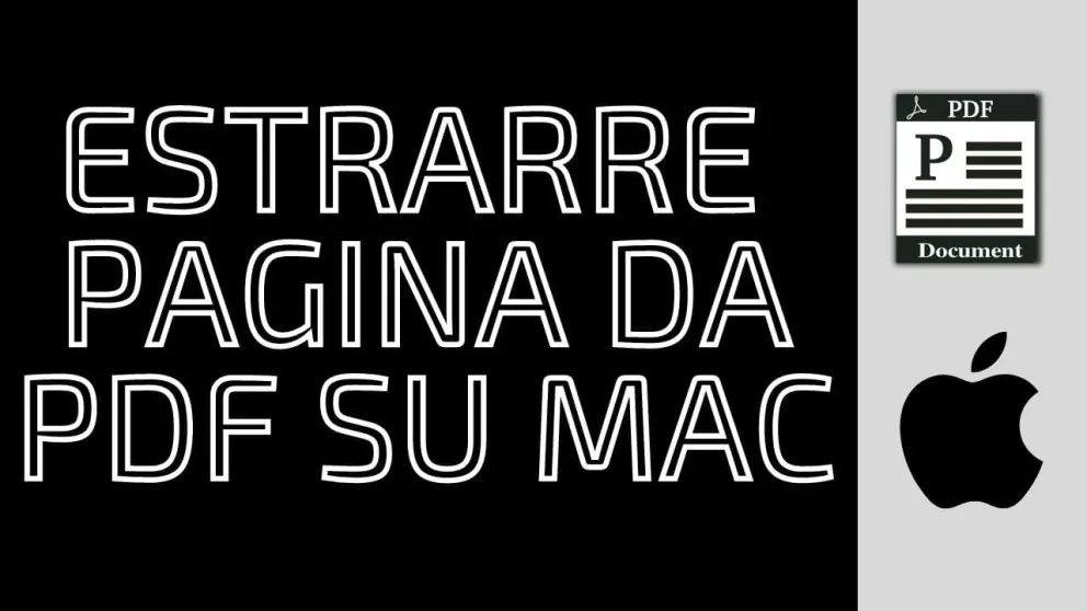 estrarre pagina pdf su mac