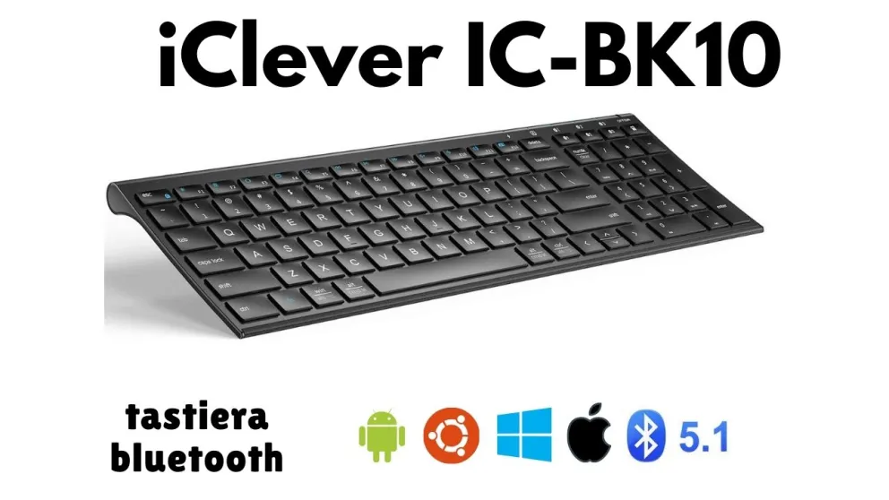 tastiera bluetooth iclever ic-bk10