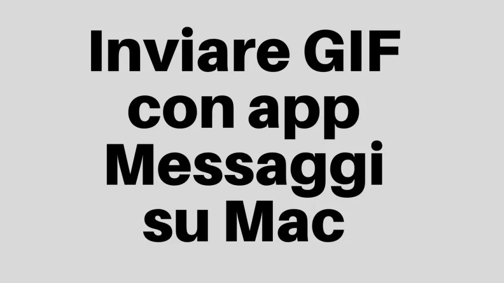 inviare gif messaggi mac