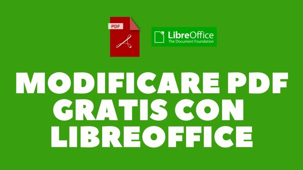 modificare pdf libreoffice