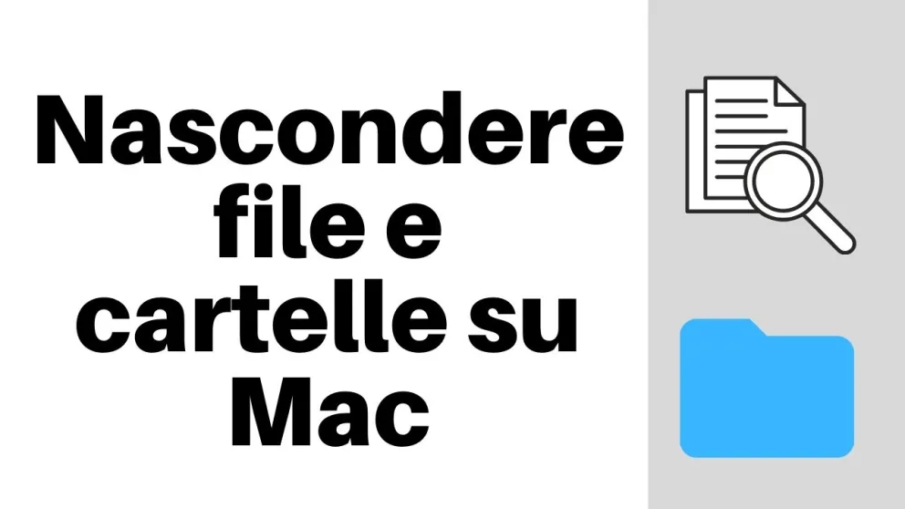 nascondere file cartelle mac