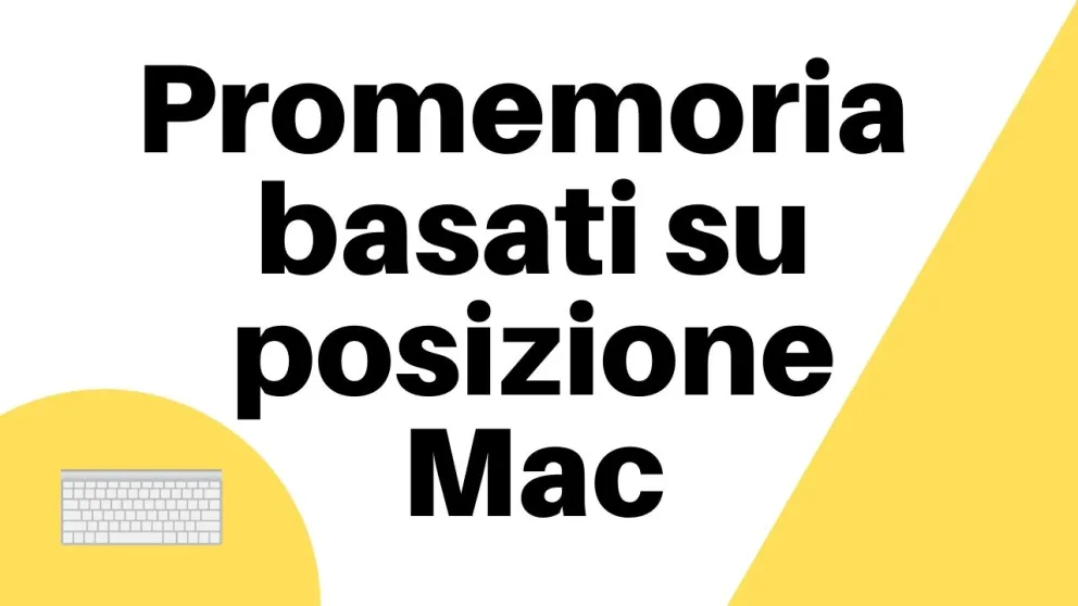 promemoria posizione mac