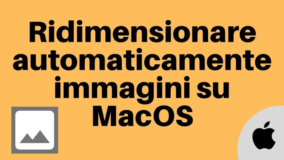 ridimensionare immagini macos