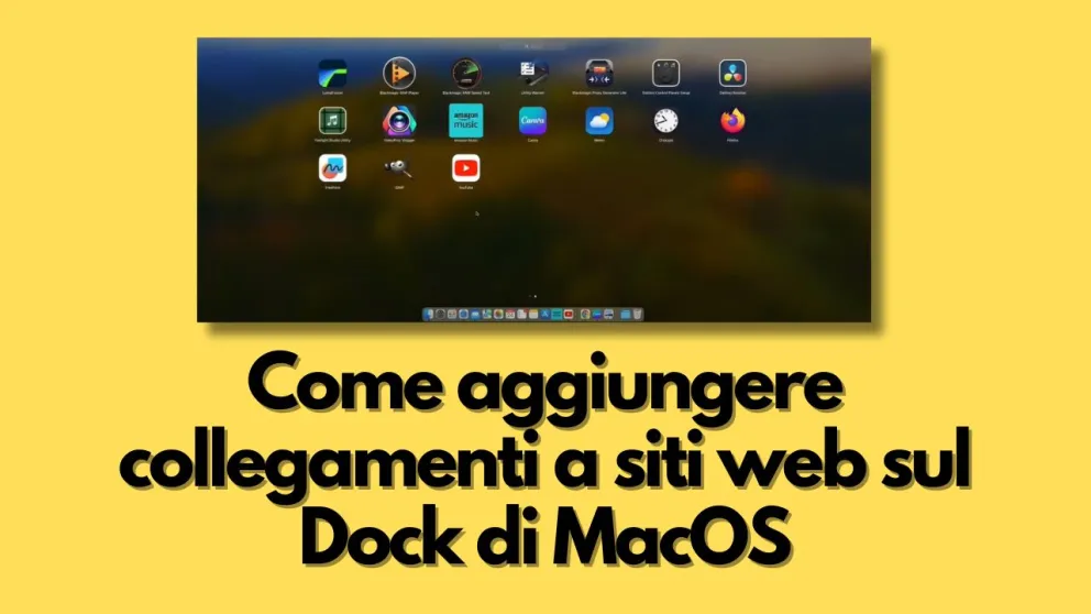 siti web dock macos