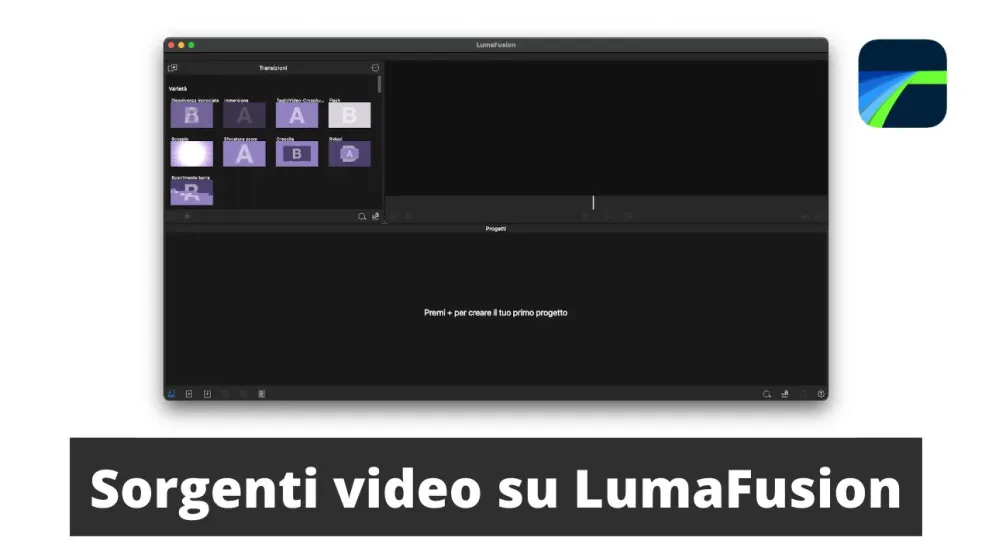 sorgenti video lumafusion