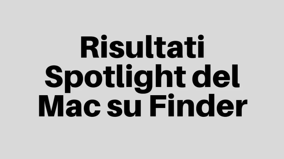 spotlight mac finder