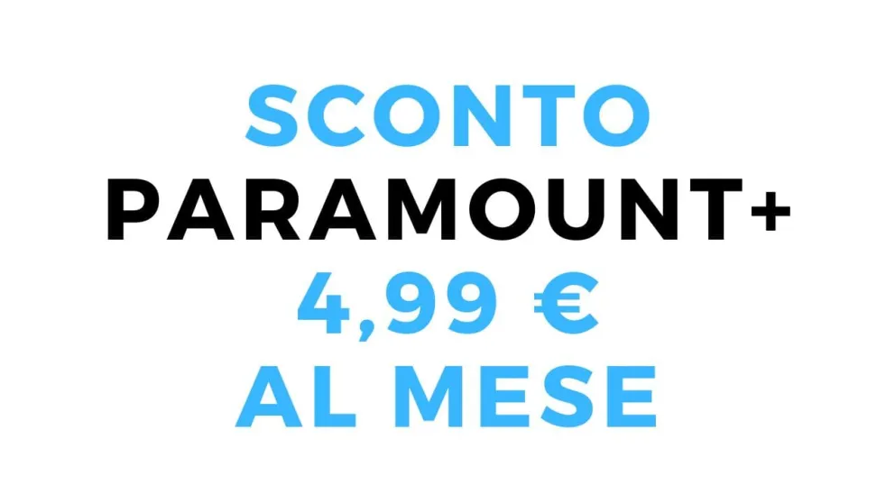 sconto paramount plus