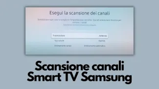 scansione canali smart tv samsung