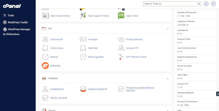 hosting gratis supporthost cpanel